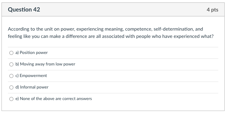 Question 41 4 pts Susanne is an HR manager who