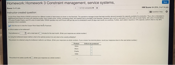 part a asks the bottleneck is which station?