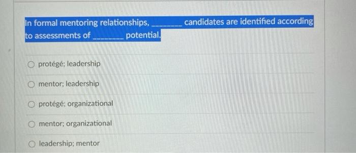 candidates are identified according In formal