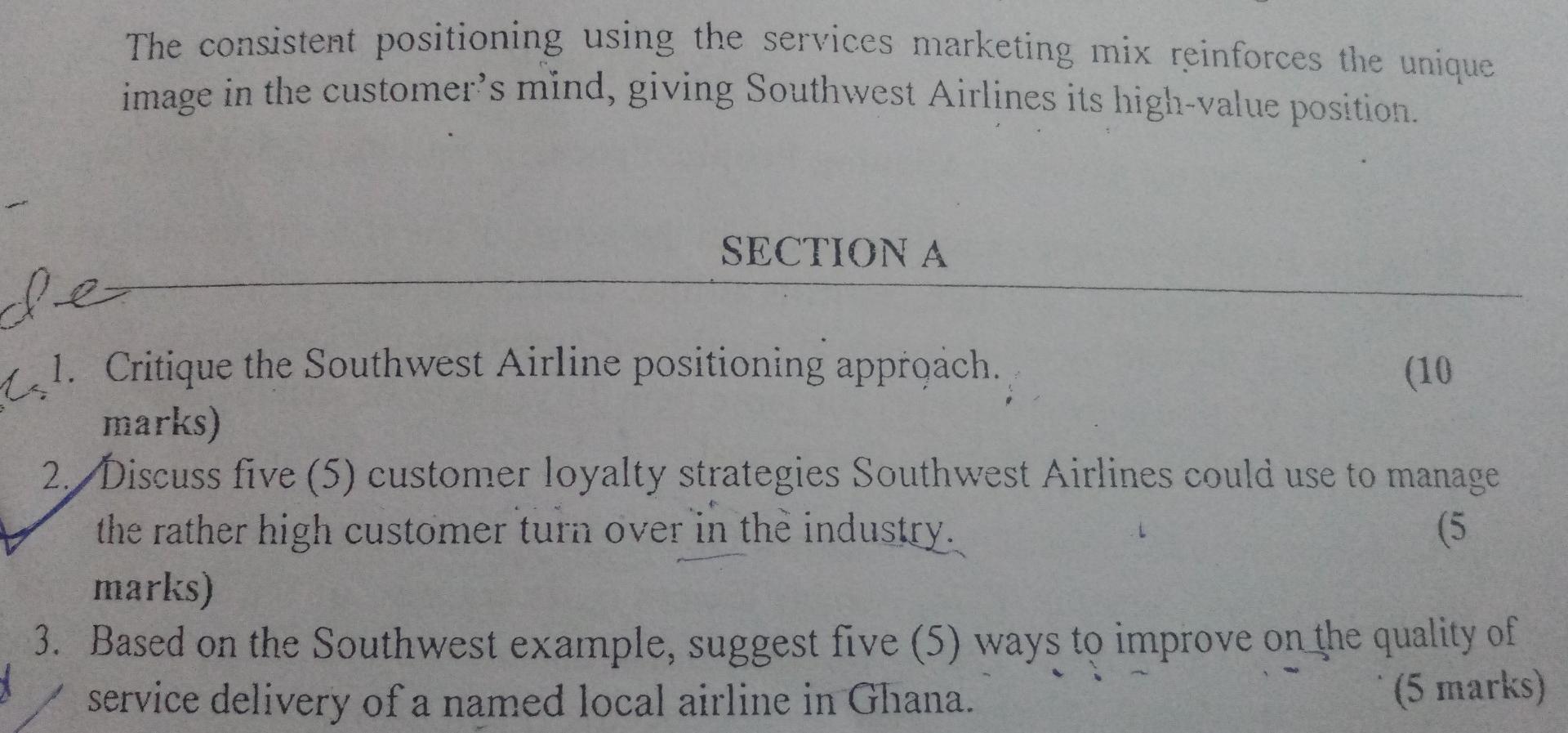Southwest Airlines: Aligning People, Processes