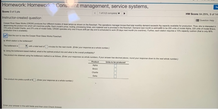 part a asks the bottleneck is which station?