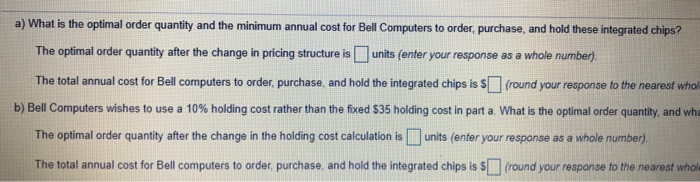 Bell Computers purchases integrated chips at $350