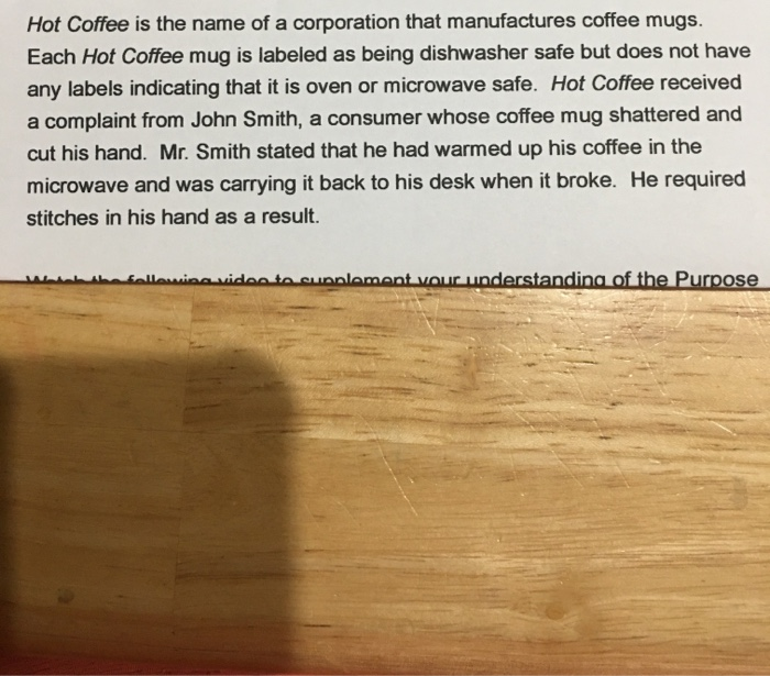 Hot Coffee is the name of a corporation that