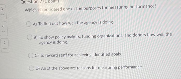 Question 7 (1 point) Which is considered one of