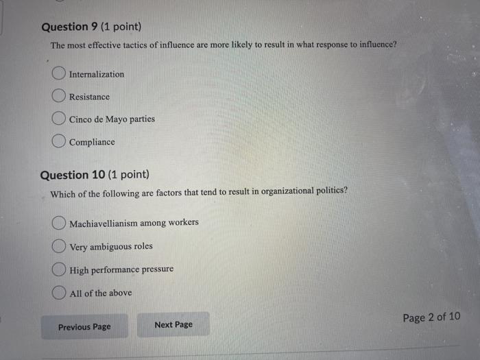 Please answer all! Visibility factors Question 5