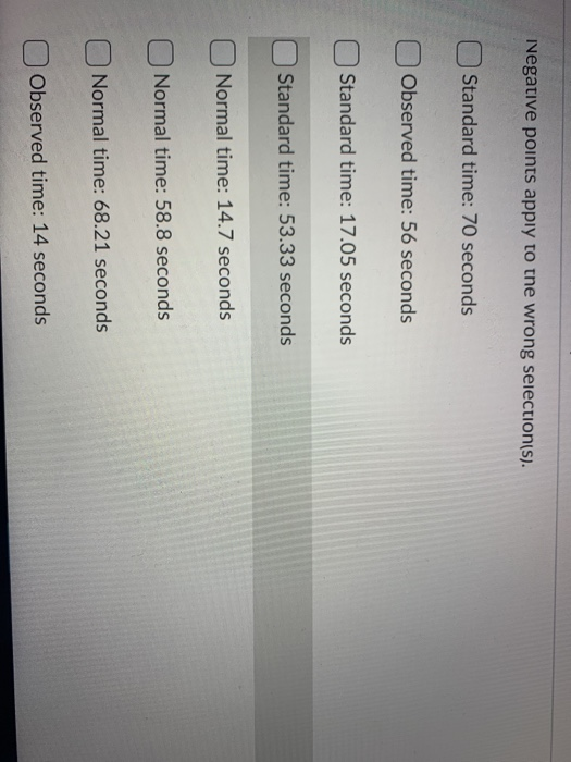 A task comprises 4 elements. Upon adequate