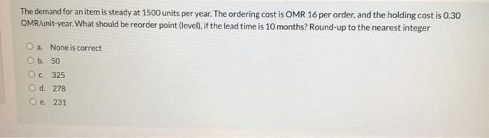 final answer no need for explanation The demand