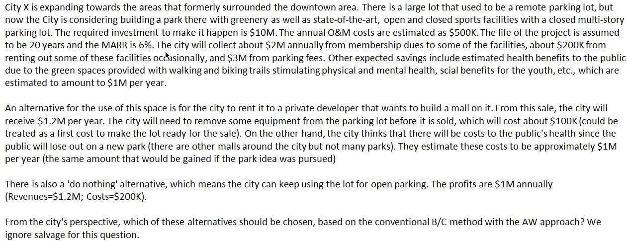 City X is expanding towards the areas that