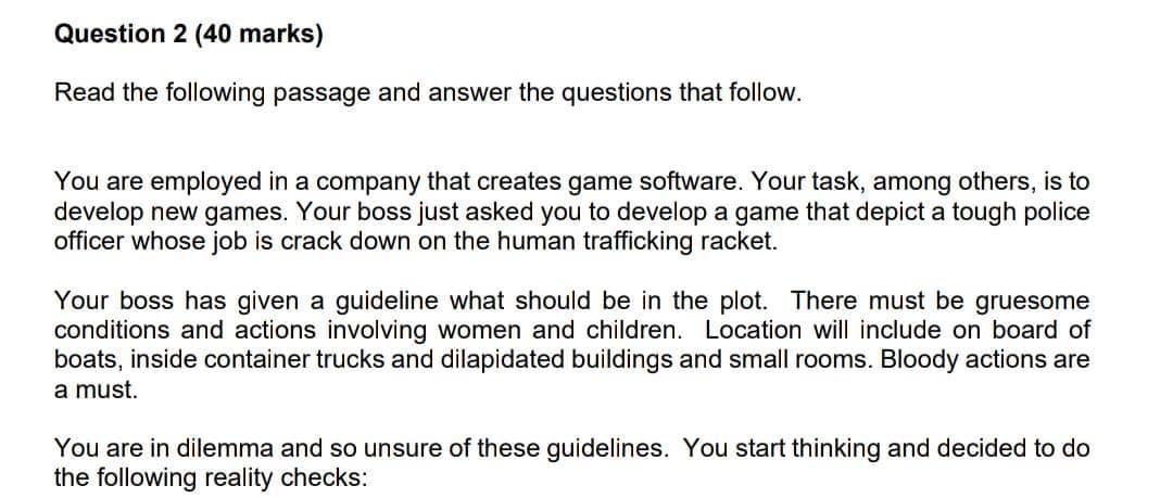 2- Suggest your line of actions to your boss
