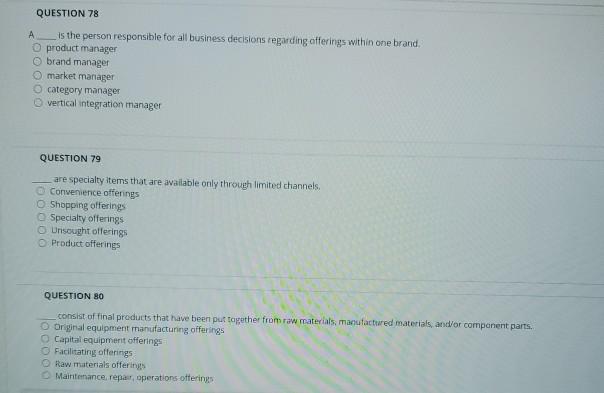 QUESTION 78 is the person responsible for all