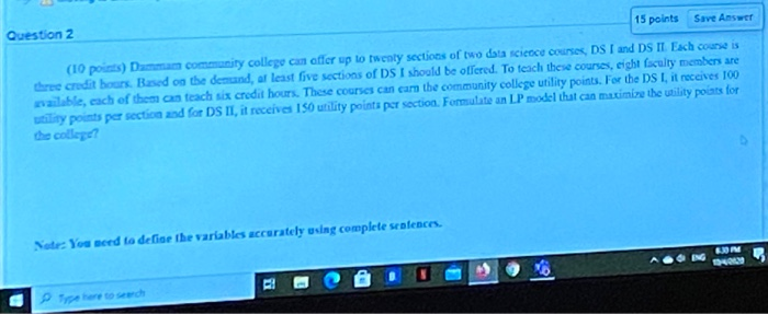 Quxstion 2 15 points Barre Art (10 posts) Domy