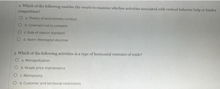 2. Which of the following enables the courts to
