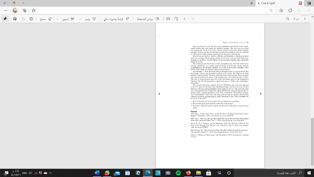 Please read the Case-8.3 Tham Luang Cave Rescue .