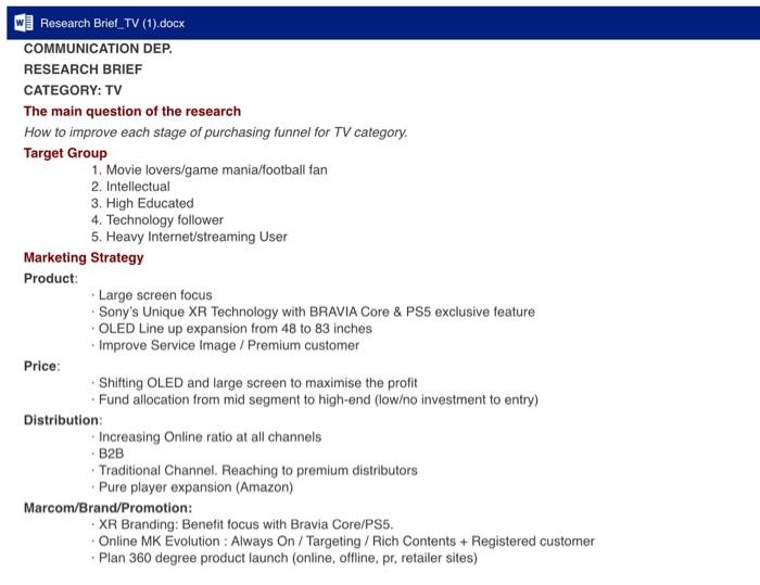 Prepare a mood board for the brief below