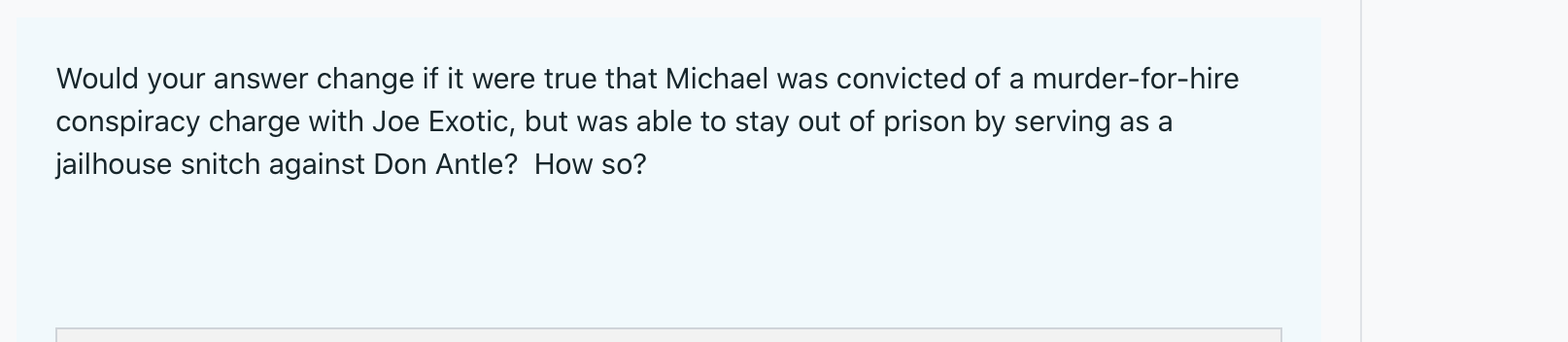 Michael and Cooper have a falling out over their