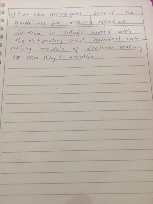 11) how can managers blend the guidelines for