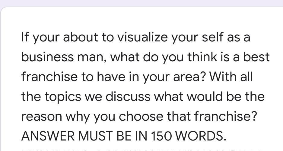 in your own words and here in the Philippines. If