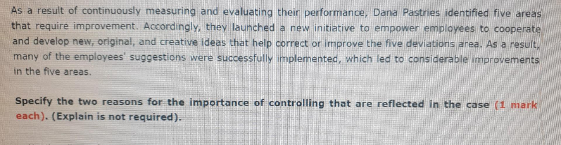 As a result of continuously measuring and