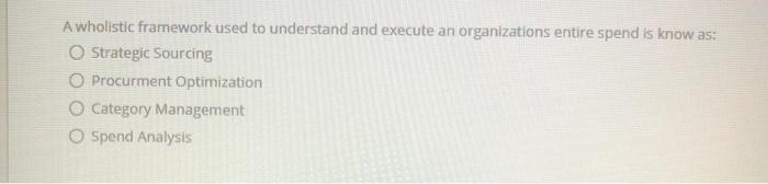 A wholistic framework used to understand and