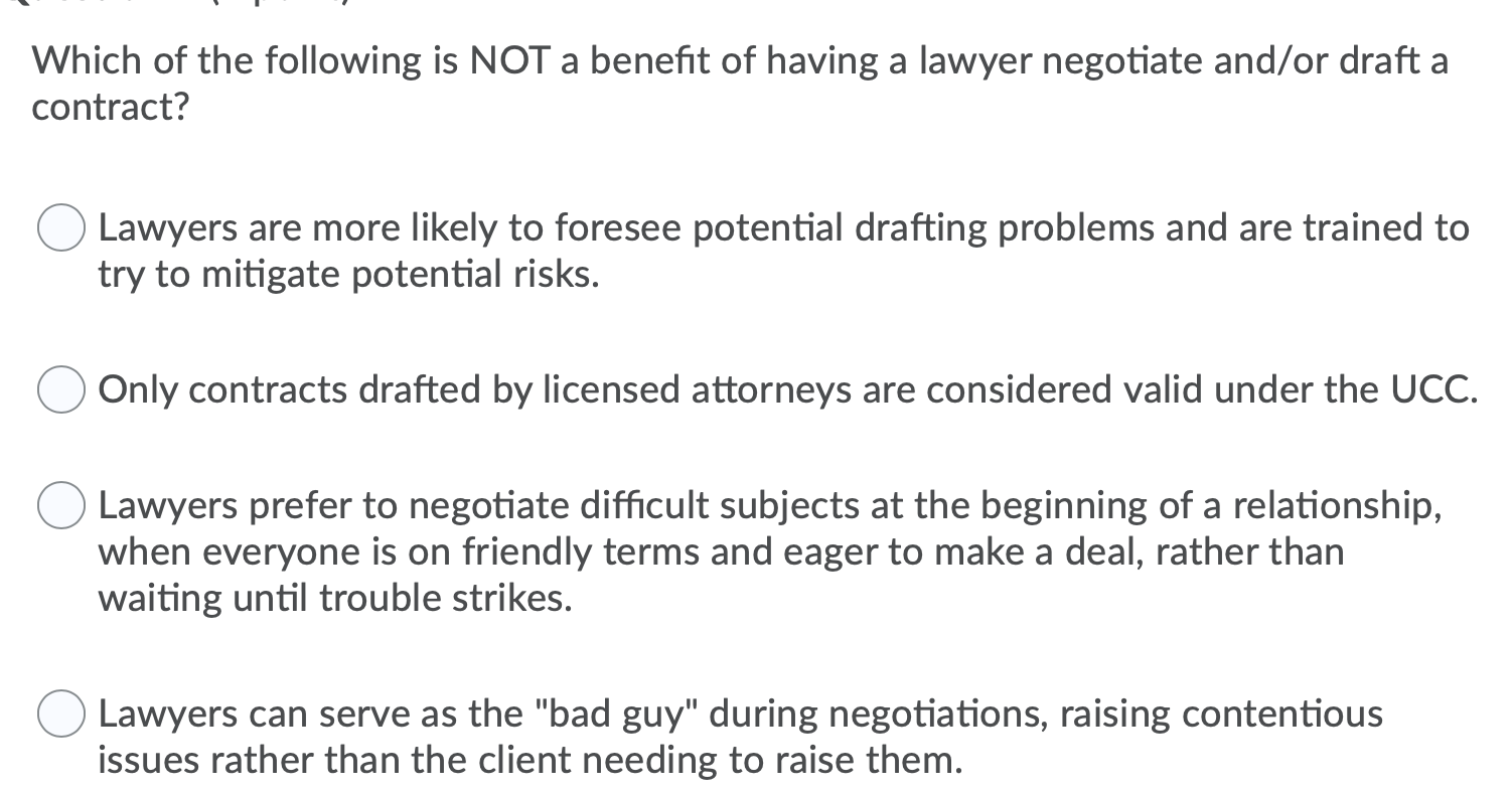 Which of the following is NOT a benefit of having