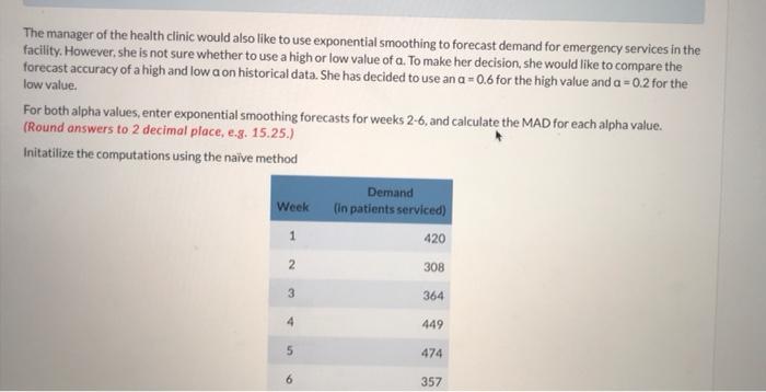 all the parts are correct answer except MAD for