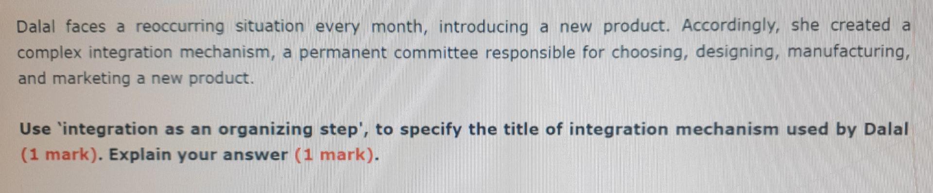 Dalal faces a reoccurring situation every month,