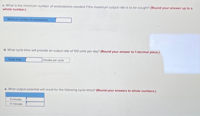 An assembly line with 19 tasks is to be balanced.