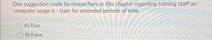 One suggestion made by researchers in this