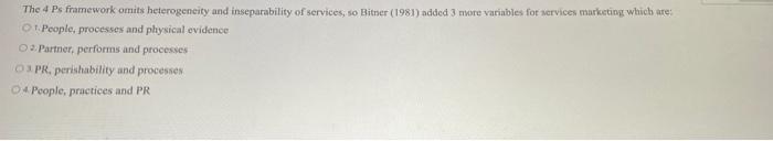 The 4 Ps framework omits heterogeneity and