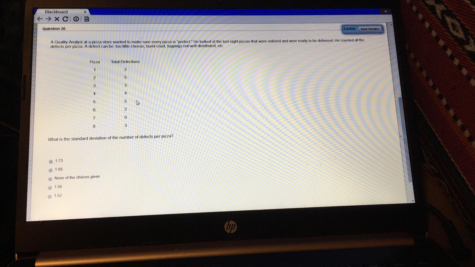 answer should not be none of the choices given