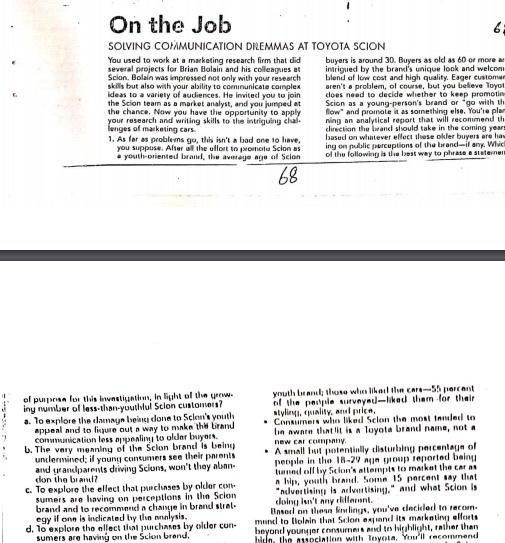 Q4. Read the case and then answer the questions