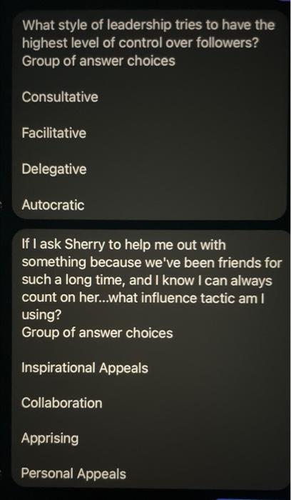 If I ask Sherry to help me out with something