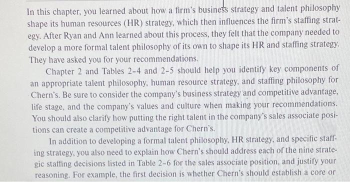 Answer the following 3 case study questions In