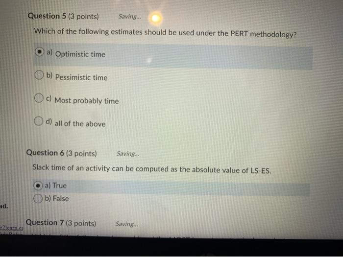 are three correct? please explain Question 5 (3