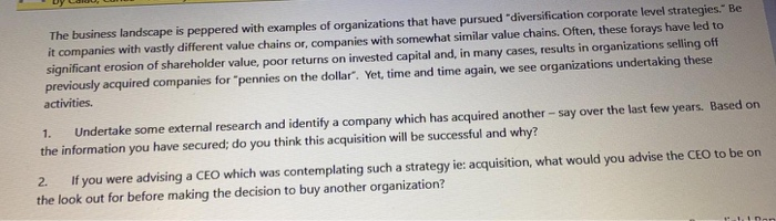 The business landscape is peppered with examples