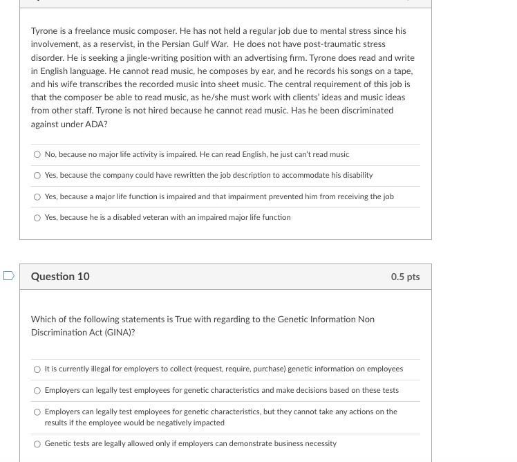Tyrone is a freelance music composer. He has not