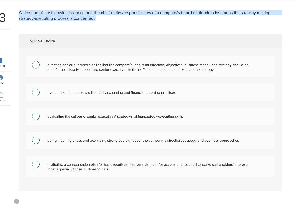 undefined 3 Which one of the following is not