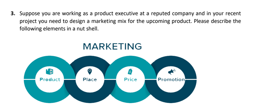 3. Suppose you are working as a product executive