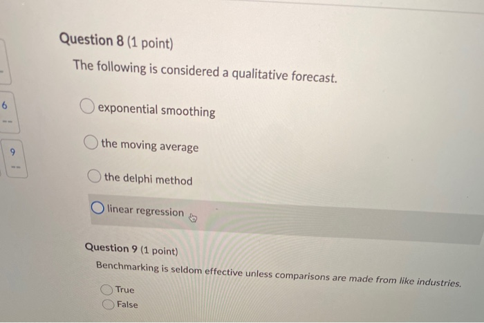 Question 6 (1 point) Long range forecasts tend to
