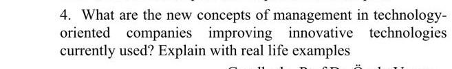 4. What are the new concepts of management in