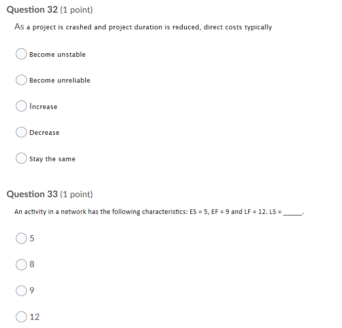 Question 30 (1 point) Victor, a project manager,