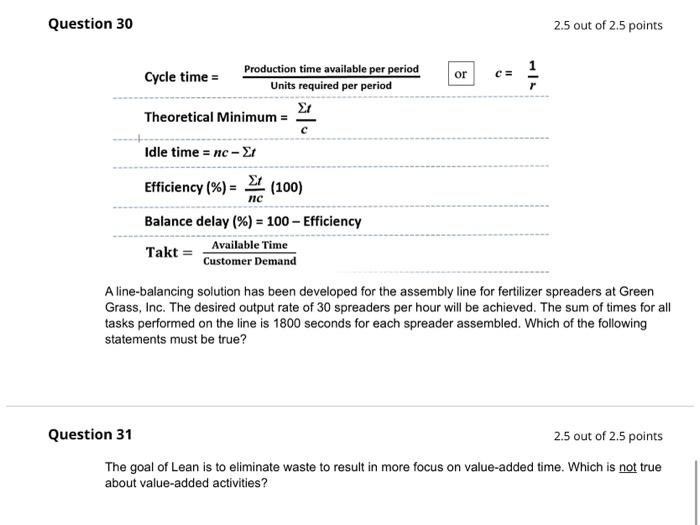 Q30, Q31. please answer both parts. (: Question