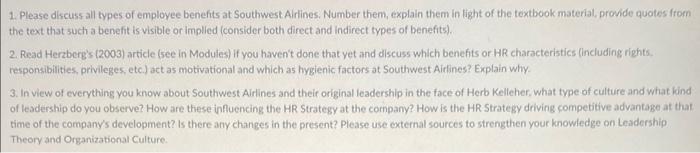 1. Please discuss all types of employee benefits