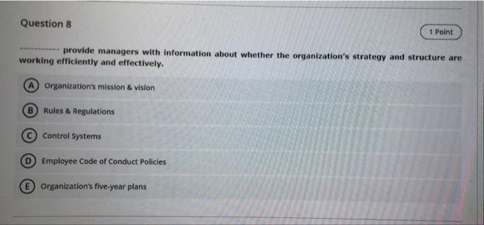 Question 2 1 Point Fatima is highly driven to