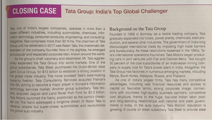 Can you answer question 8-7. please CLOSING CASE