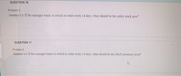 QUESTION 14 Problem 3 Company A located in