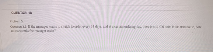 QUESTION 14 Problem 3 Company A located in