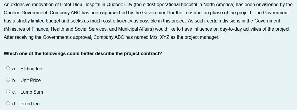 An extensive renovation of Hotel-Dieu Hospital in