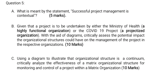 Question 5: A. What is meant by the statement,