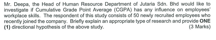 Mr. Deepa, the Head of Human Resource Department